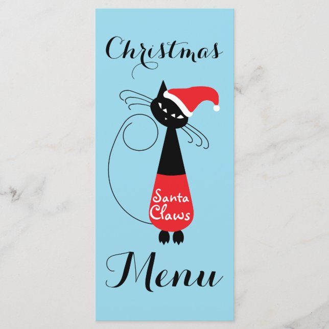 Santa Claws Christmas Menu (Front)