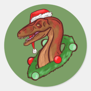 Santa Claws Classic Round Sticker