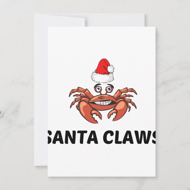 SANTA CLAWS HOLIDAY CARD (Front)