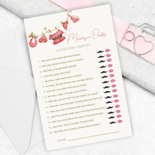 Santa Clothes Baby Shower Mommy or Daddy Games