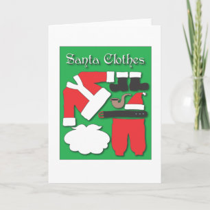 Santa Clothes note card