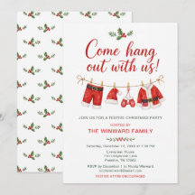 Santa Clothesline Christmas Party
