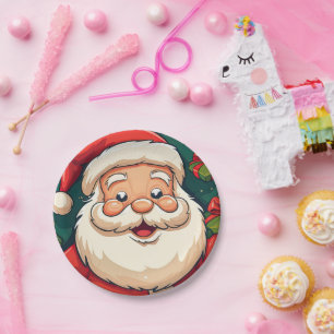 Santa Clouse  Paper Plate