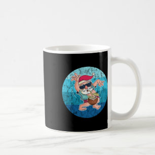 Santa Coconut Drink Vintage Ocean Water Christmas  Coffee Mug
