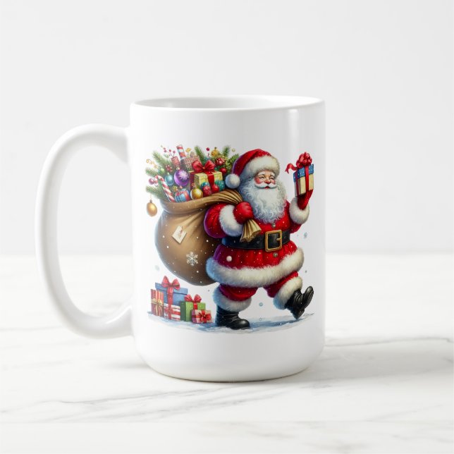 Santa Coffee Mug (Left)