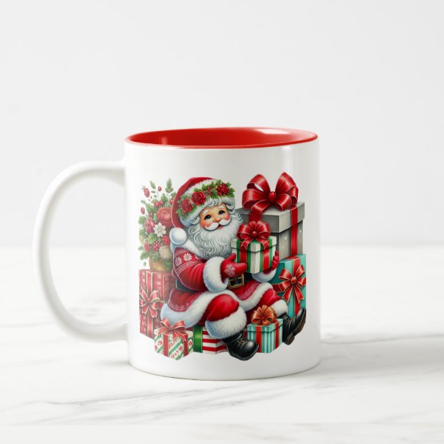 Santa Coffee Mug (Left)