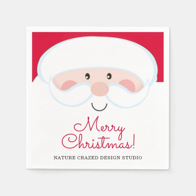 Santa Company Party Napkin (Front)
