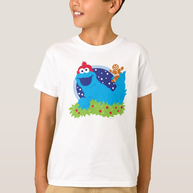 Santa Cookie Monster T-Shirt (Front)