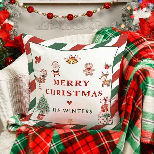 Santa Cookies Christmas Party Cushion (Creator Uploaded)