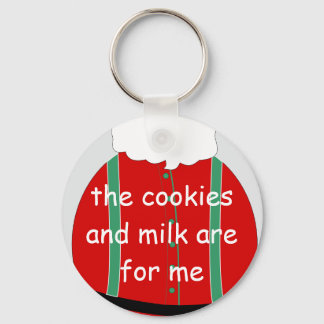 Santa cookies keychain