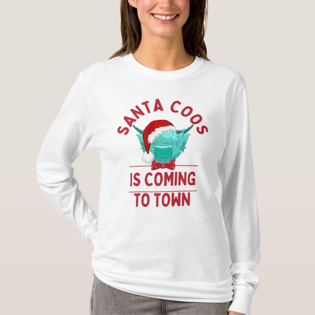 Santa Coos Long Sleeved T-Shirt (Front)