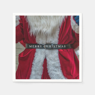 Santa costume view napkins