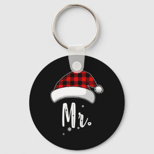 Santa Couples Matching Christmas For Couples Red P Key Ring