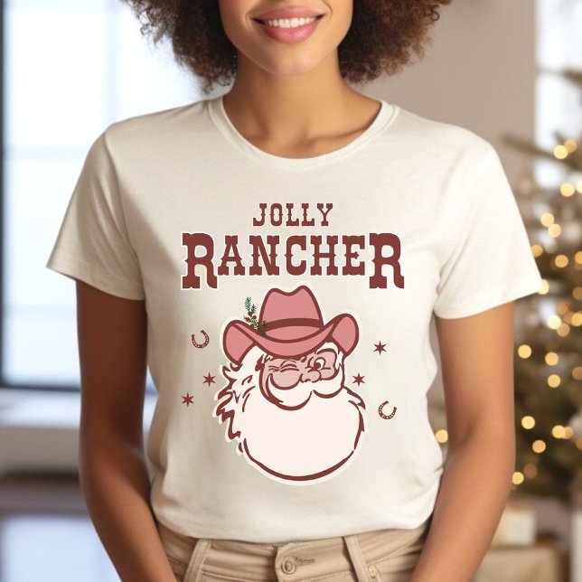 Santa Cowboy Rancher Christmas T-Shirt (Creator Uploaded)