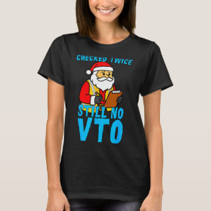 Santa Coworker Christmas Swagazon Checked Twice St T-Shirt