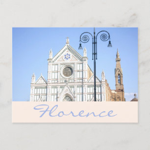 Santa Croce Cathedral Star of David Florence Postcard