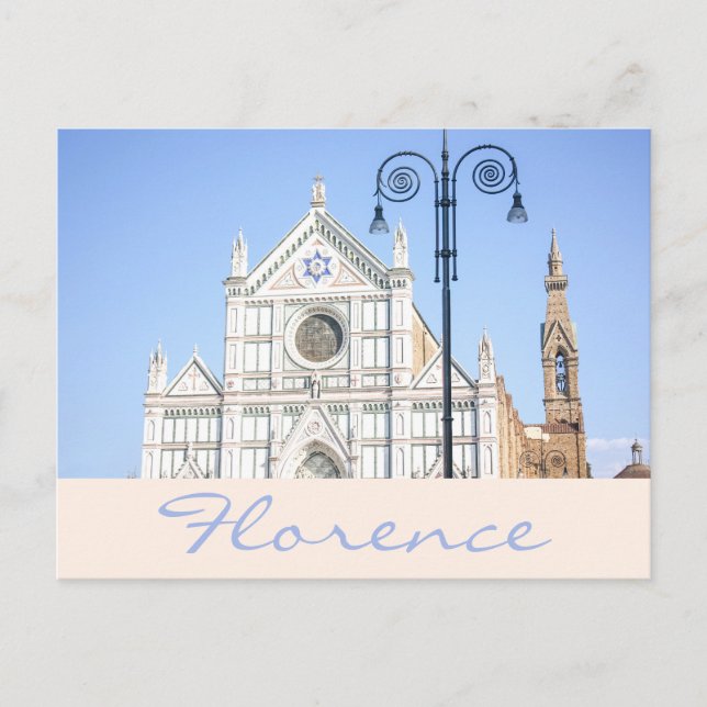 Santa Croce Cathedral Star of David Florence Postcard (Front)