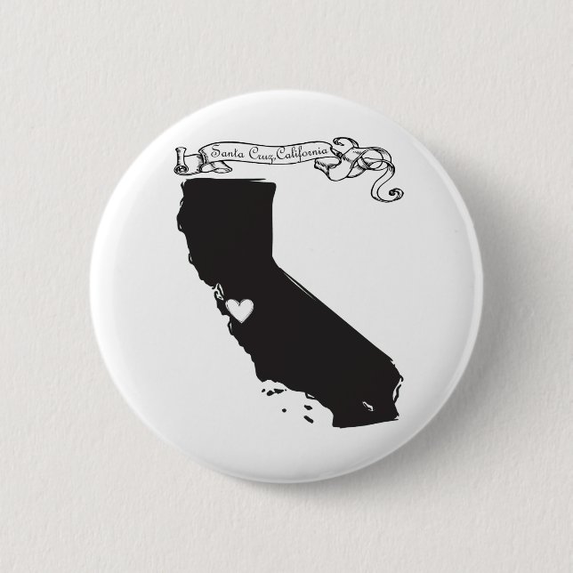 Santa Cruz 6 Cm Round Badge (Front)