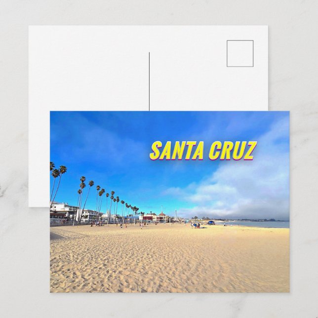 Santa Cruz Beach Boardwalk California Postcard (Front/Back)