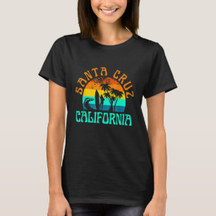 Santa Cruz Beach California Surf Surfer Retro Suns T-Shirt