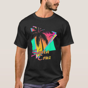 Santa Cruz CA California 70s 80s Summer Retro Eigh T-Shirt