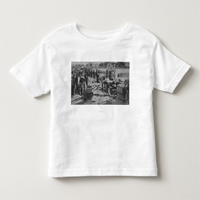 Santa Cruz, CA - Fisherman's Wharf Scene Toddler T-Shirt (Front)