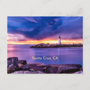 Santa Cruz, CA lighthouse Postcard