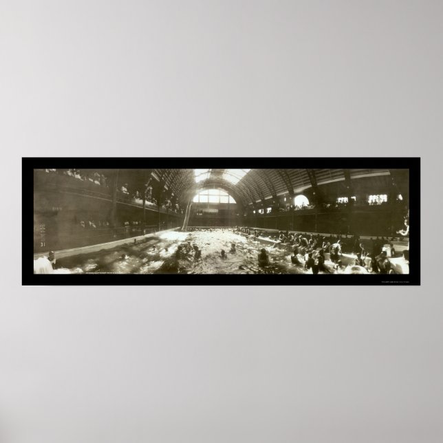 Santa Cruz CA Plunge Photo 1908 Poster (Front)