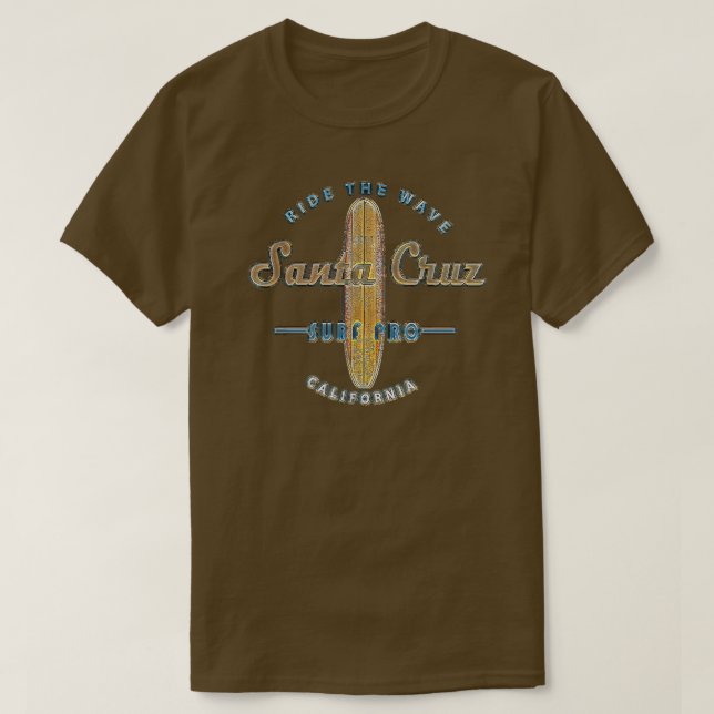 Santa Cruz, CA Vintage Surfers T  T-Shirt (Design Front)