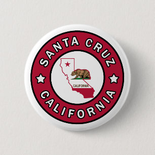 Santa Cruz California 6 Cm Round Badge