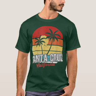 Santa Cruz California 70s beach surfing retro  T-Shirt