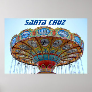 Santa Cruz California amusement park ride Poster