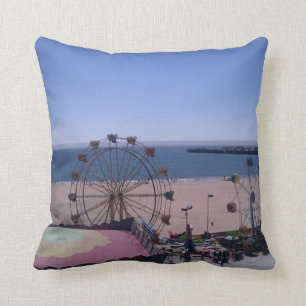 Santa Cruz California Boardwalk Pillow