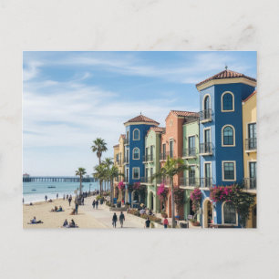 Santa Cruz California Capitola Venetian Court Postcard