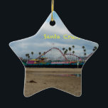 Santa Cruz California Ceramic Tree Decoration<br><div class="desc">Santa Cruz CA Roller Coaster</div>