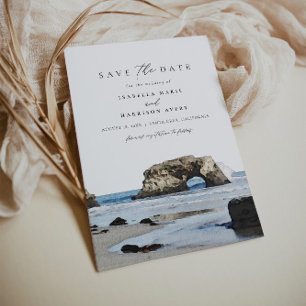 SANTA CRUZ California Coast Skyline Save the Date  Invitation