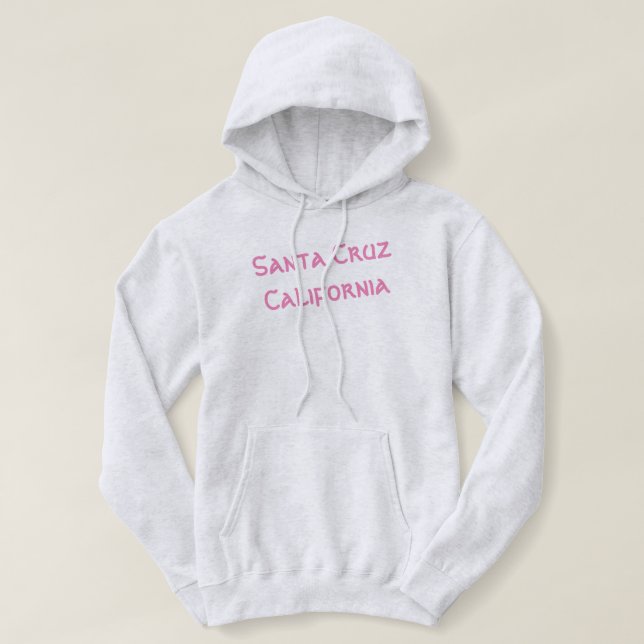 Santa Cruz California girls Hoodie (Design Front)