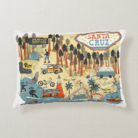 Santa Cruz California Illustrated Map