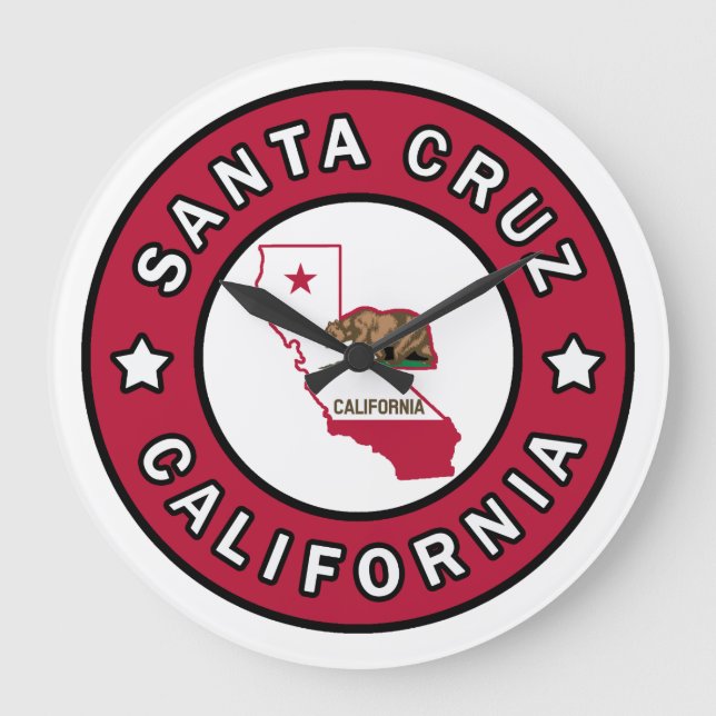 Santa Cruz California Large Clock (Front)