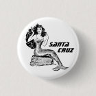 Santa Cruz California Mermaid Pinback 