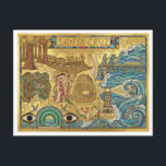 Santa Cruz California Mosaic Map Boardwalk Beach Postcard<br><div class="desc">This vibrant mosaic‑style Santa Cruz illustrated map blends artistic tile patterns with the city’s most iconic coastal landmarks, creating a unique and eye‑catching design perfect for tourists, locals, and art lovers. Featuring Natural Bridges, Steamer Lane, the Wharf, the Boardwalk, UCSC, Big Basin, Capitola, and more, it captures the creative, sun‑soaked...</div>