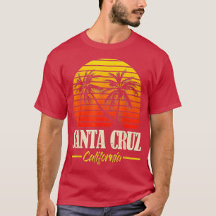 Santa Cruz California Retro Vintage Sunset Beach 7 T-Shirt
