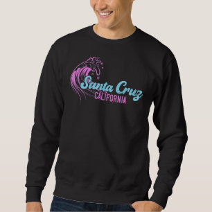 Santa Cruz California Retro Vintage Surfing Sweatshirt