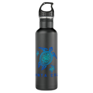 Santa Cruz California Sea Blue Tribal Turtle 710 Ml Water Bottle