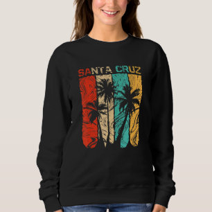 Santa Cruz California Sunset 70s 80s Surfer Summer Sweatshirt