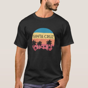 Santa Cruz California Sunset 70s 80s Surfer Summer T-Shirt