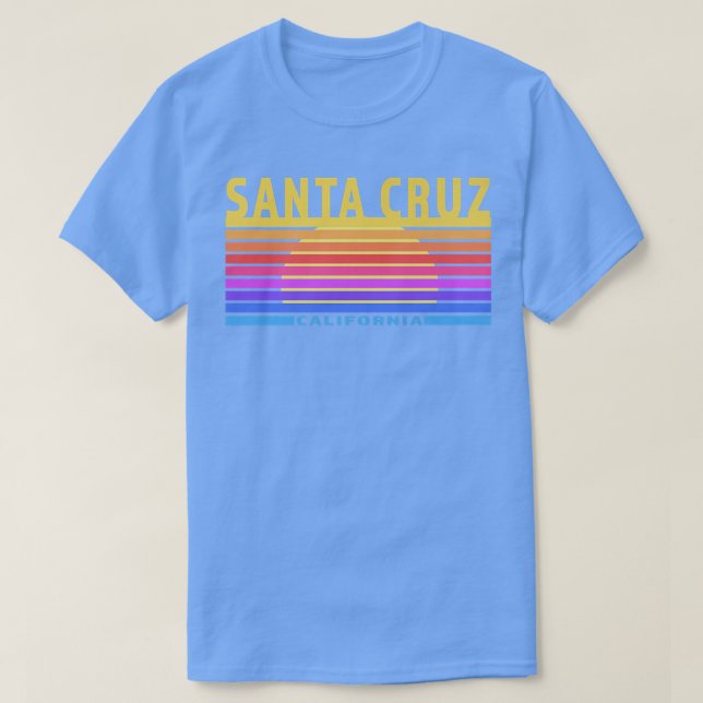 Santa Cruz, California Sunset Sunrise Rainbow Sun  T-Shirt (Design Front)