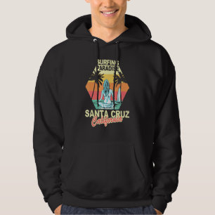 Santa Cruz California Surfing Paradise Girl Sunset Hoodie