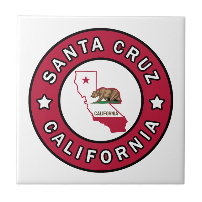 Santa Cruz California Tile (Front)