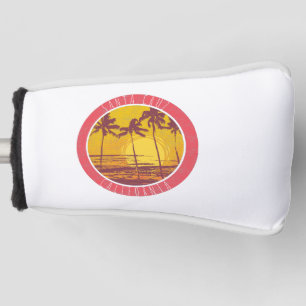 Santa Cruz California Vintage Beach Sunrise Surf Golf Head Cover